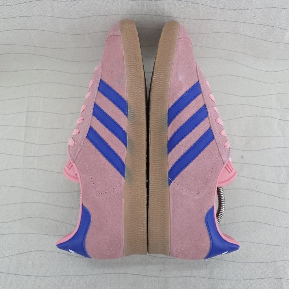 Adidas Mens Originals Gazelle Semi Pink Spark Lucid Blue Shoes JI2077 Size 10.5 - Picture 9 of 16